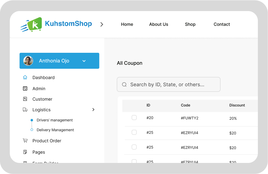 Coupon Management Illustration